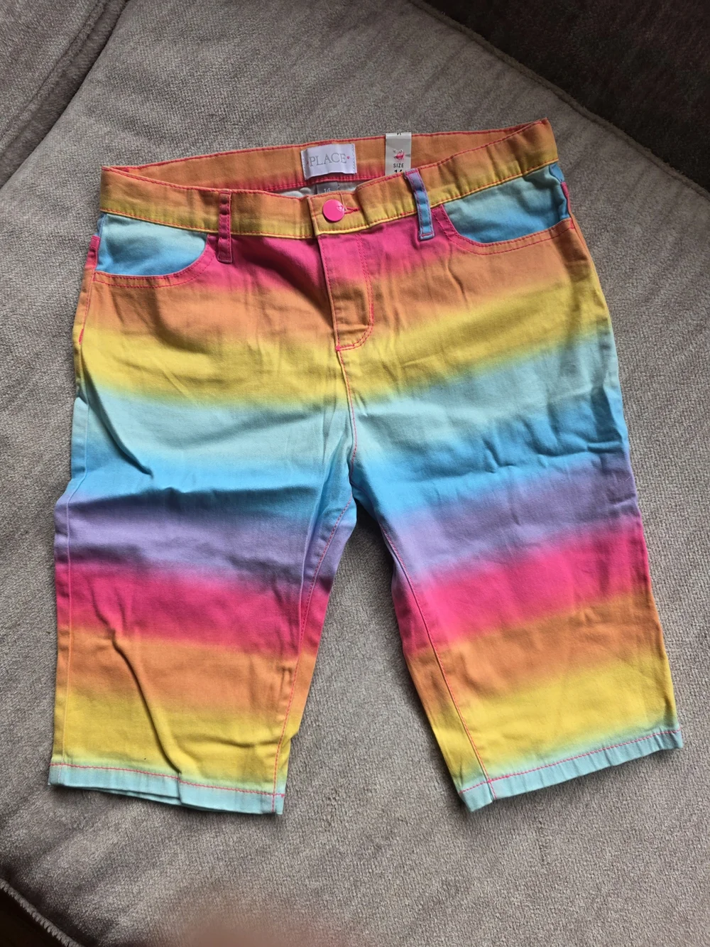 The Children's Place Multicolor Rainbow Stripe Shorts